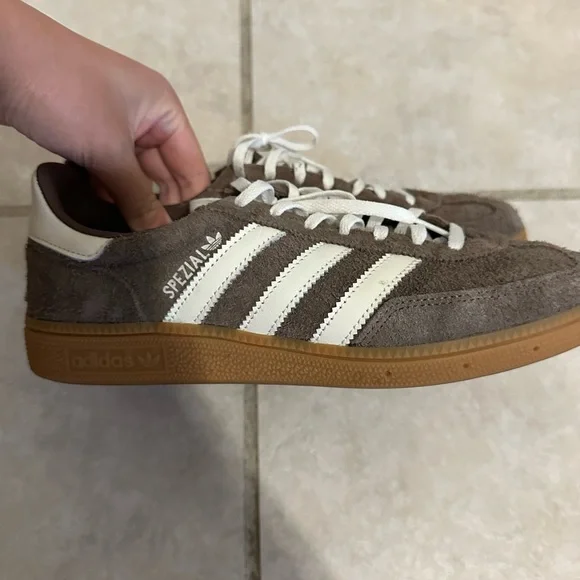 Adidas Men's Spezial Taupe Suede Sneakers - Picture 2 of 3